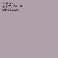 #AFA0AA - Shady Lady Color Image
